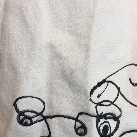 CUSTOMIZED Massimo Dutti Cropped Wide Leg Jeans, size 8 - Picture 15 of 16